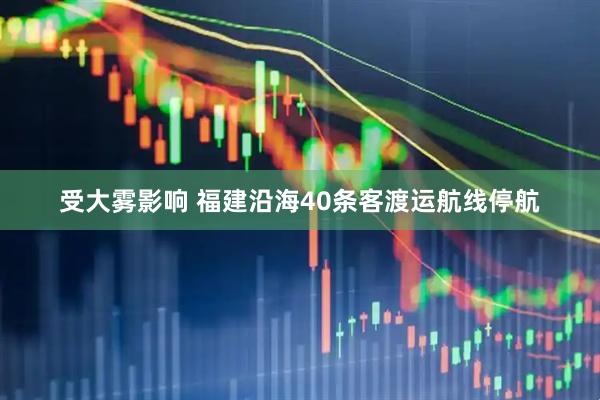 受大雾影响 福建沿海40条客渡运航线停航